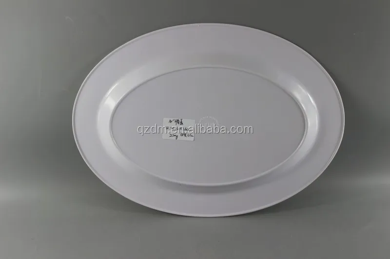 Custom Print 14"Melamine Oval Dinner Plate