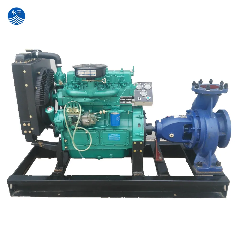 4 Cylinder Diesel Engine 6 Inch Farm Irrigation Movable Water Pump
