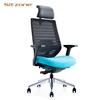 Modern ergonomic design highback multi-functional mechanism mesh swivel chair with slide seat