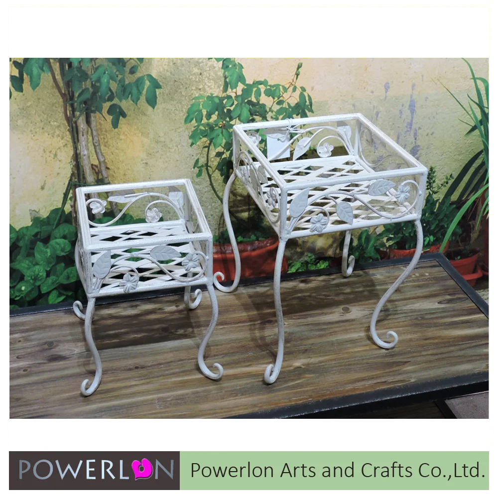 Popamazing Metal Flower / Plant Stand W/step Design Shelving System