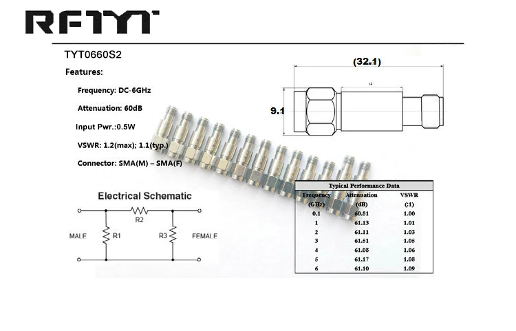 1dB SMA RF Attenuator