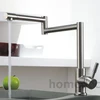 brass folding flexible kitchen vessel sink tap faucets