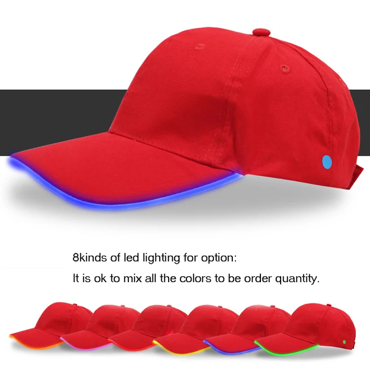 Sunrex Sensor Led High Quality Infrared Led Light Hats Blank Baseball