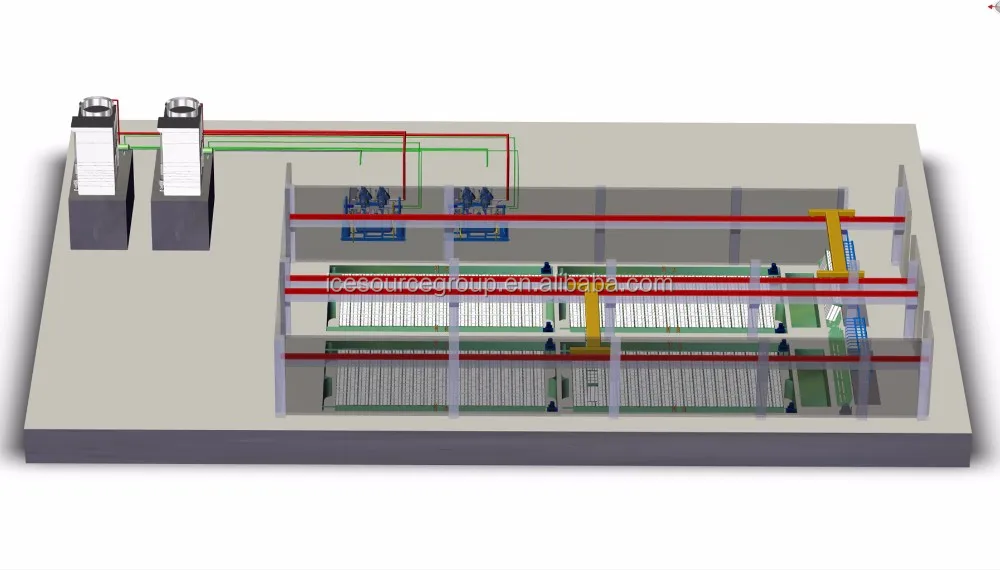 Cbfi 20 100 Tons Best Large Industrial Coil Tube Evaporator For Block