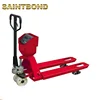 Electronics removable pallet truck and weighing scale