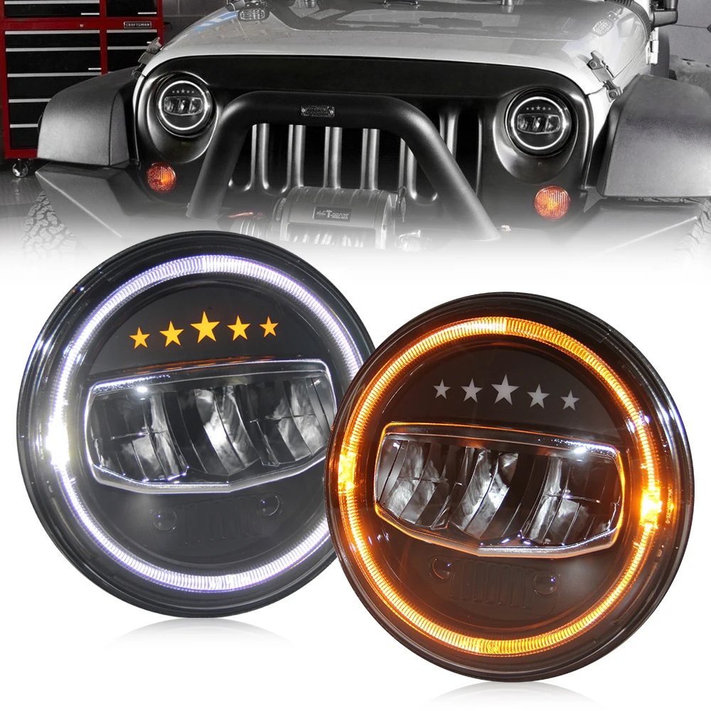 Jeep Wrangler JK led Headlight