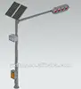 galvanized solar street lighting pole street lamp post with single or double arms poles