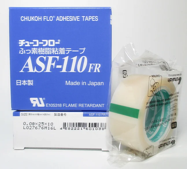 Japan Chukoh Adhesive Tapes Asf110fr Ptfe Silicone Adhesive Tapes 0.08