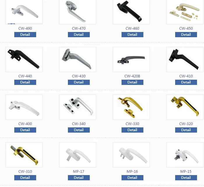 KXZ14 high quality luxury aluminium accessories door and window handle