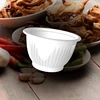 M201-A PP 6oz 201ml chinese style disposable plastic white bowl for rice and soup