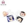 Christmas gifts Best seller sublimation blanks keychain, OEM design sublimation mdf key chain