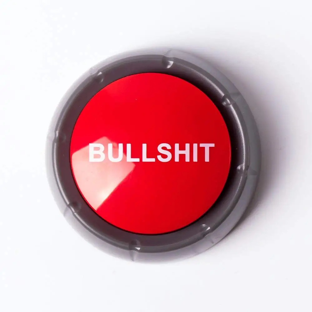 Customized High Quality Funny Bs Button Bullshit Button - Buy Custom ...