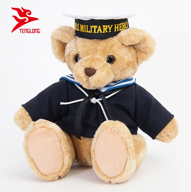 navy teddy bear