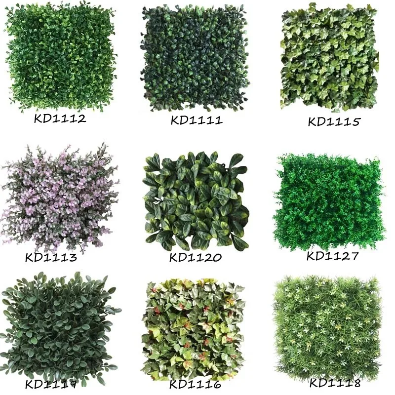 Green Wall Artificial Leaf Fence Artificial Grass Wall Fake Plastic