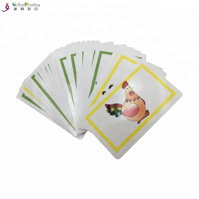 Customized Cardboard Kids Memory Card Game,Flash Cards,Educational ...