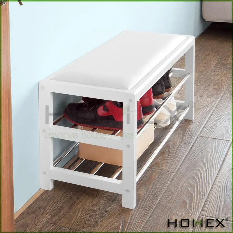 Wooden Shoe Rack Bench Shoe Rack Bench With Seat Homex Bsci Factory Buy Shower Rak Rak Sepatu Sepatu Bench Product On Alibaba Com