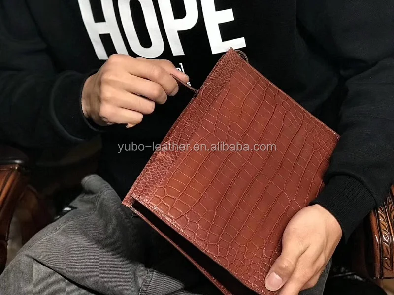 Men Clutch Bags Genuine Crocodile Leather Soft Sturdy Men Small Business  Clutch Bags 29cm Wide Super Large Volume From Cl008, $61.66