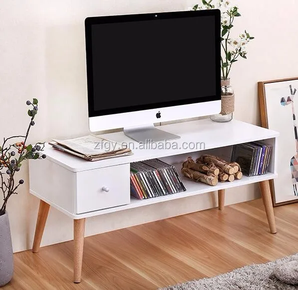 White Color Living Room Furniture Tv Cabinets Wall Units Buy Tv