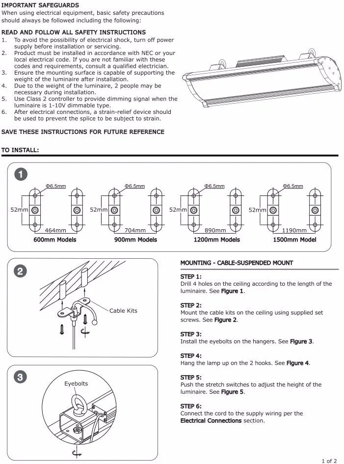 Linear High Bay Installation Guide
