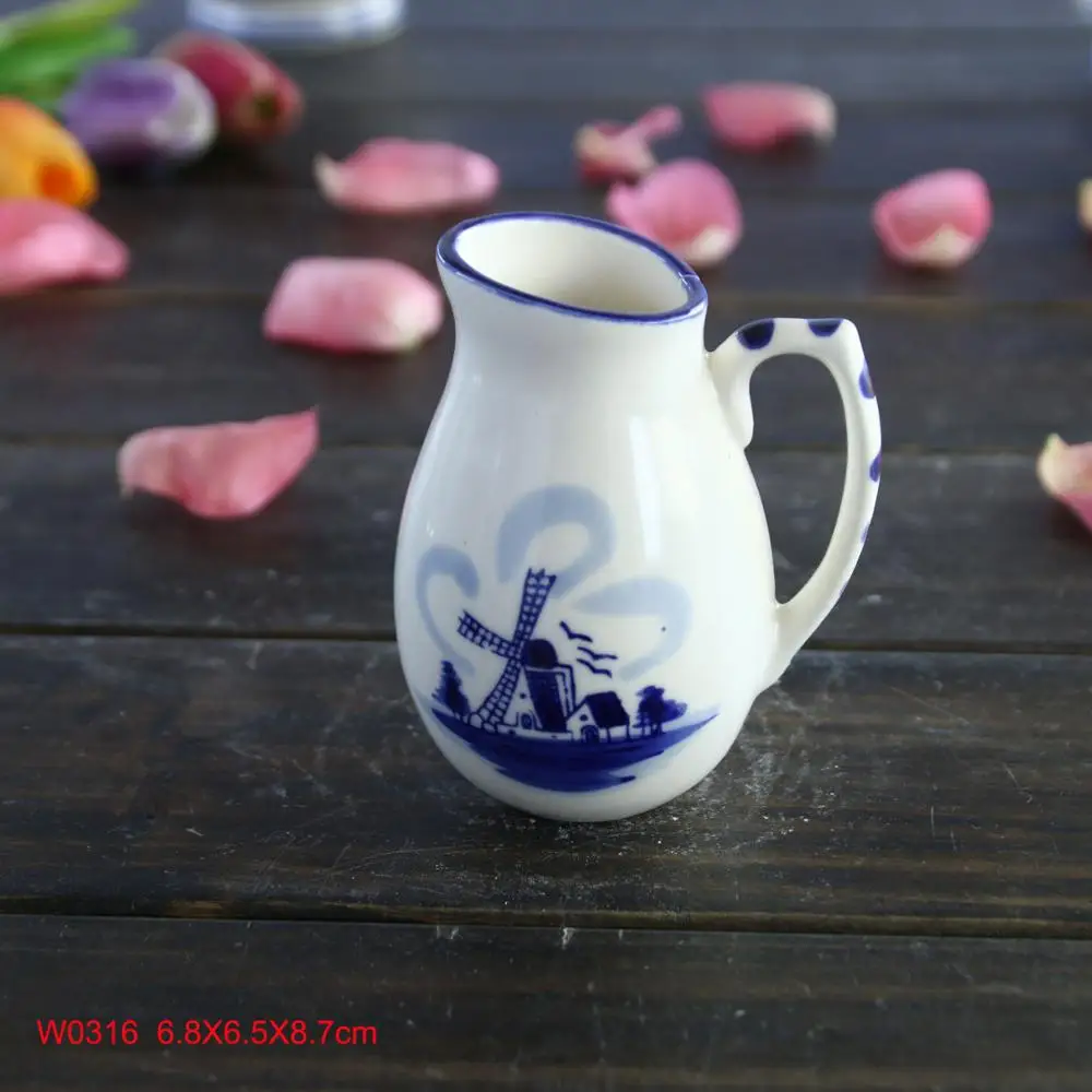 hot selling elegant pink ceramic porcelain vase/pink home decorative stoneware vase/pink and blue glazed ceramic flower vase