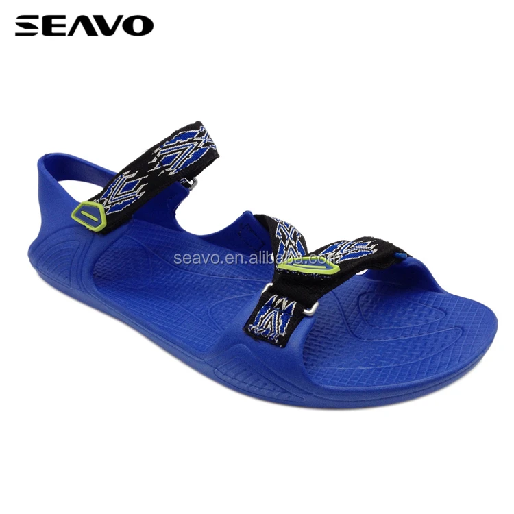 SEAVO men blue ribbon upper eva sandals