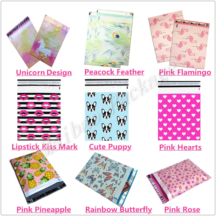 Self Adhesive Sealing Custom Logo Design Plastic Apparel Packaging T-Shirt Shipping Bag
