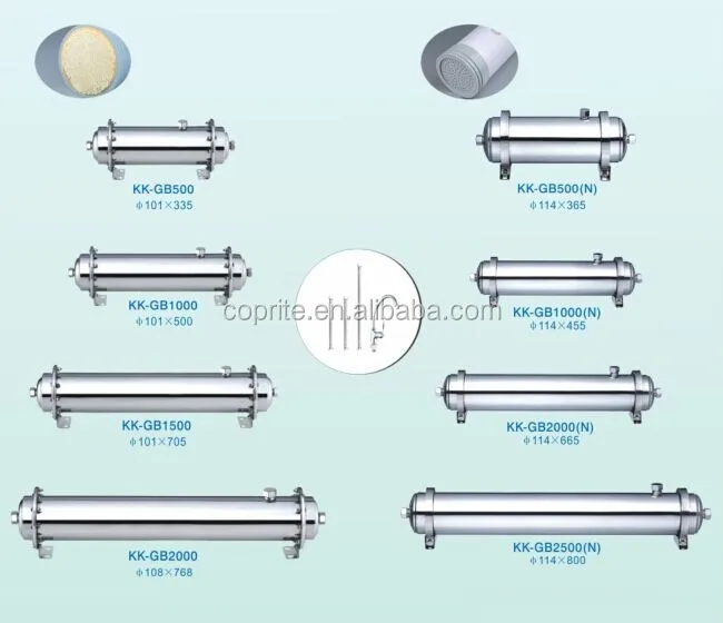Stainless Steel Water UF Purifer Water Filter KK-GB2500(N)