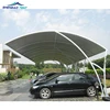 Tensile Fabric Membrane Car Parking Shade Structures For Commercial Industrial