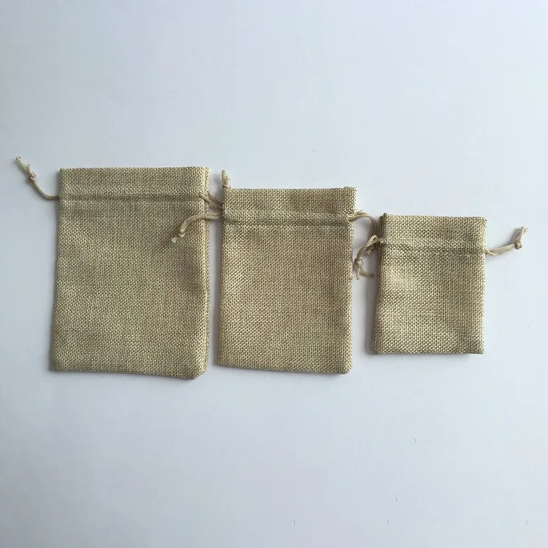Factory Wholesale Custom Gift Burlap Small Jute Drawstring Bag Buy