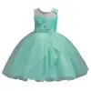 Europe flower girl wedding dresses White baby girl Birthday Dress for 3 year old Children's Layered modeling dress