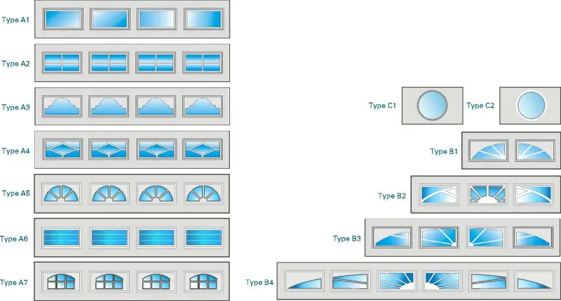 Helado De Aluminio Automático De Garaje De Panel De Vidrio De Puertas