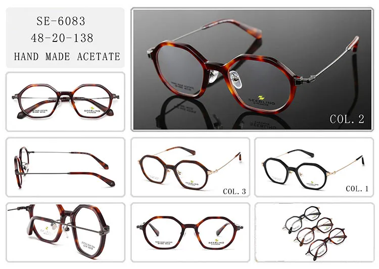 Luxury eyeglass frames japanese acetate optical frames, View acetate