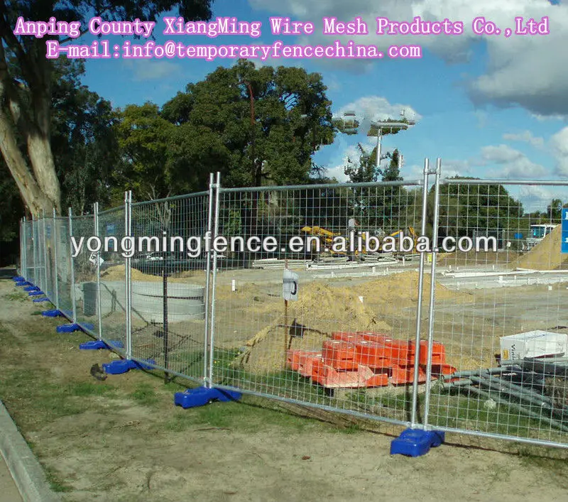 Australia Hot Galvanized Temporary Industrial Safety Fence For Construction Site With Plastic
