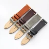 Fashion simple unisex genuine leather watch strap 18 19 20 21 22mm black coffee color watch strap