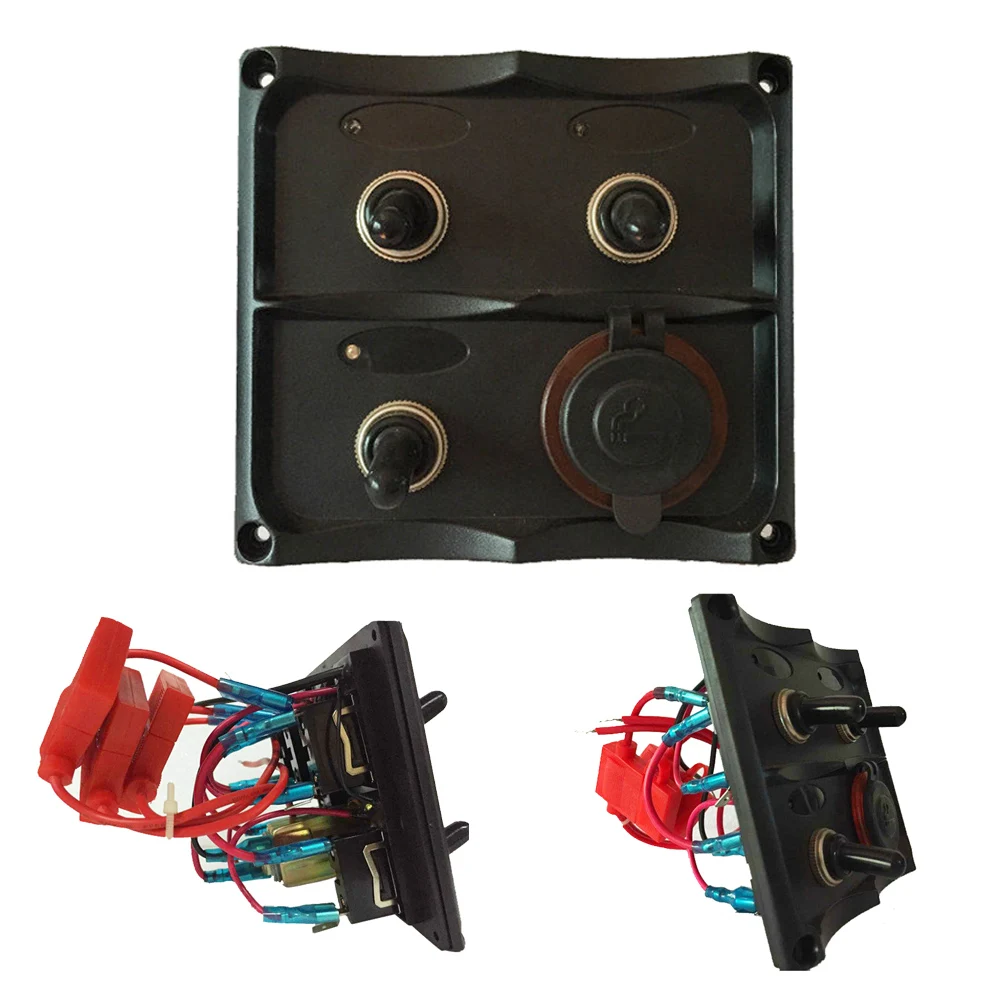 Hot style Marine Toggle switch panel cigarette lighter socket