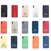 1:1 Official Logo Original Package Silicone Case Covers for Apple iPhone XS XR XS max Liquid Silicone Cases with Logo, 15 Colors