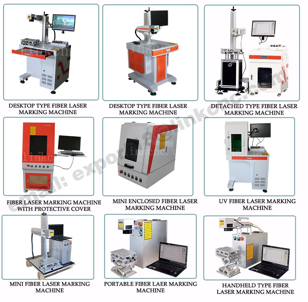 30w Portable high speed fiber laser engraving metal machine with easy operating software