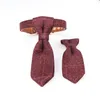 Pet Tie PU Leather Dog Tie Net Collar For Small Dog