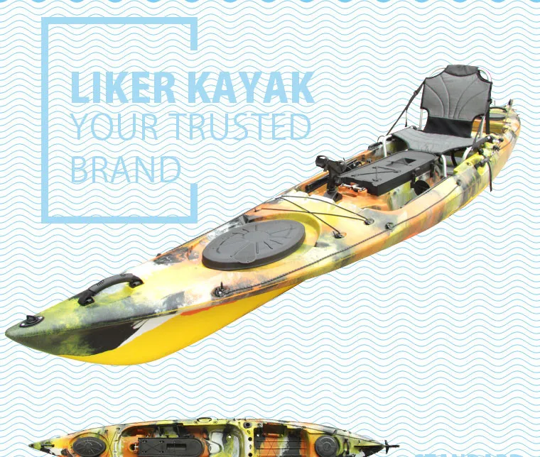 Liker Kayak Pedal Rudder Control Fishing Kayak With Motor Option - Buy ...