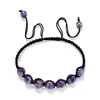 Fashion Amethyst Beads Natural Bracelet Delicate Friendship Woven Bracelet