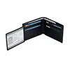 Customize RFID Blocking Mens Leather Wallet Flipout ID Bifold Hybrid Slim Tough Genuine Cowhide Wallet Manufacturer Wholesale