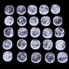 Free form natural semi-precious assorted gemstone carved engraved mix stone rune stones