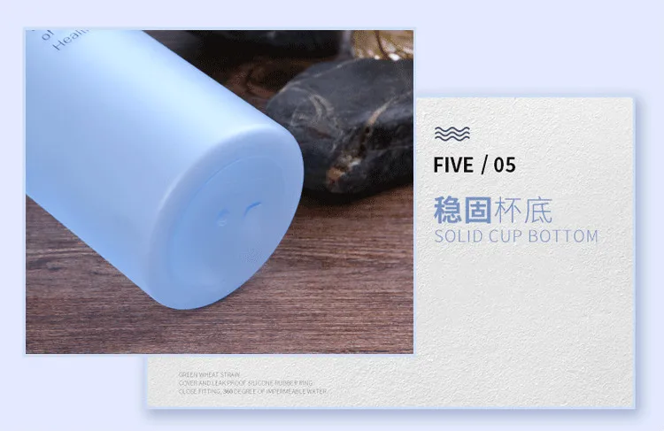 Eco-friendly 520ml frosted glass water bottle with rope water bottle wholesale