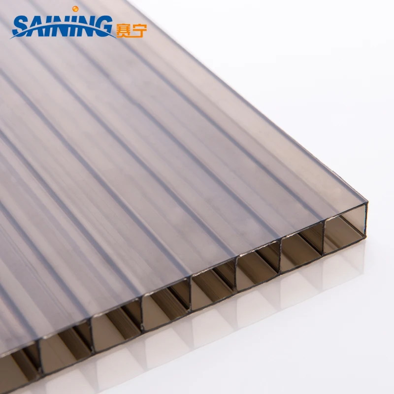 
Hot sale plastic UV resistance double wall polycarbonate sheet,pc double wall hollow 