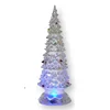 Color Changing LED Acrylic Xmas Light Up Glass Lighted Acrylic Christmas Tree Decorations