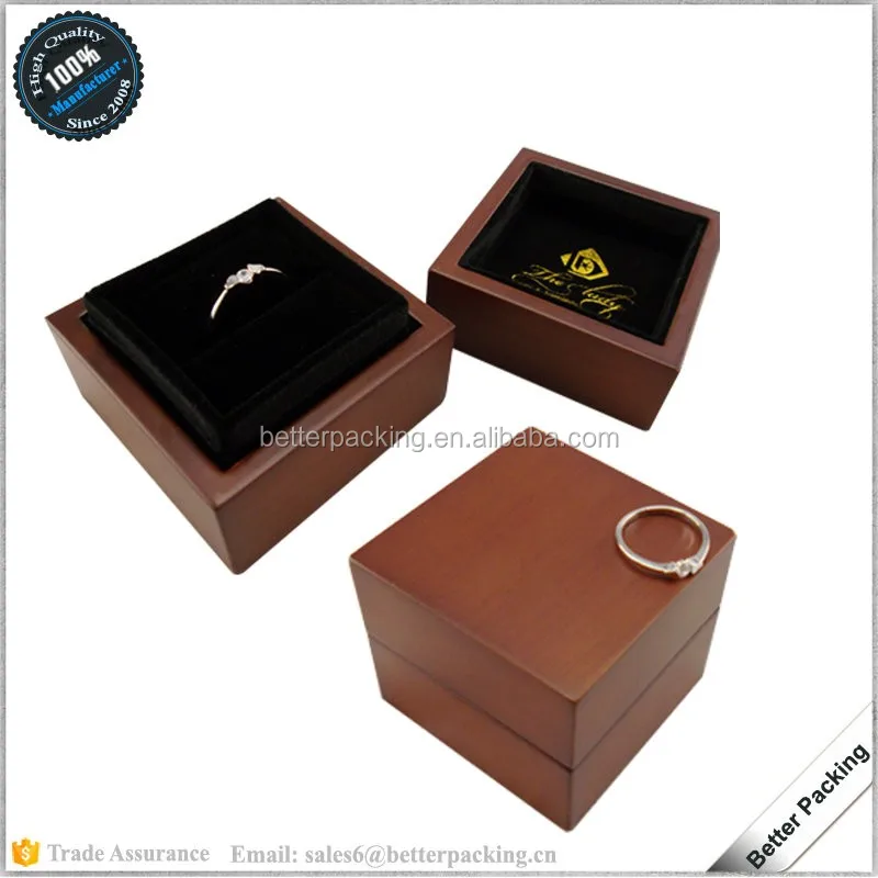 Luxury Custom Pu Leather New Engagement Jewelry Display Ring Box Buy