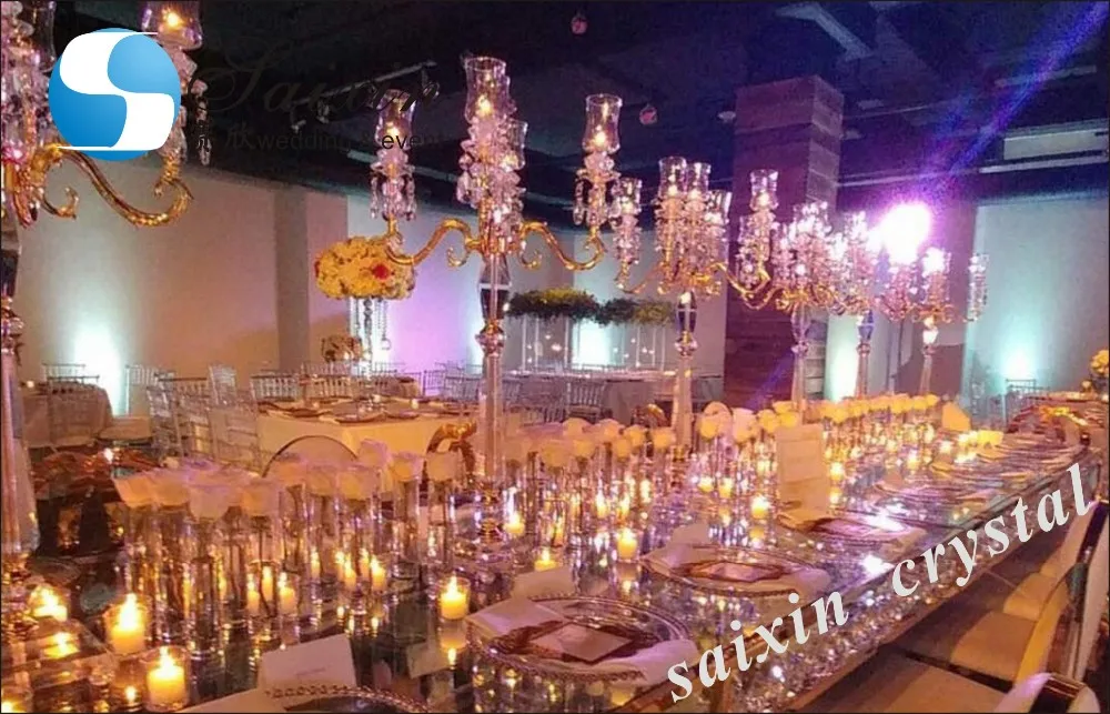 Wholesale Crystal Cheap Tall Glass Flower Vases For Wedding Centerpiece