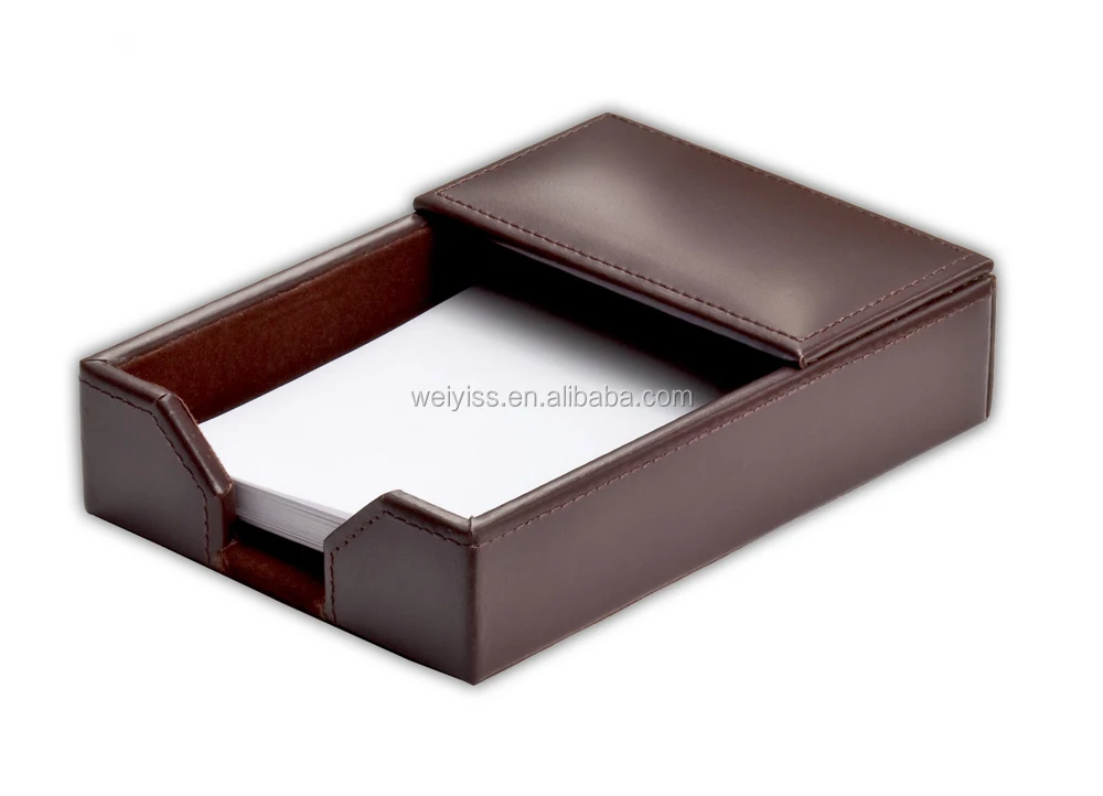 Top Quality Office Leather Desk Organizer Set For Business Buy Leather Desk Organizer Set