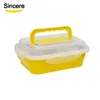 Bento box 3 compartment stainless steel lunch box for kids leakproof