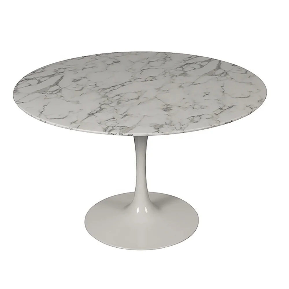 latest <strong>round</strong> metal dining table designs luxury artificial marble